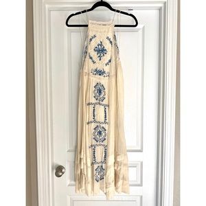 Free People Embroidered Maxi Dress